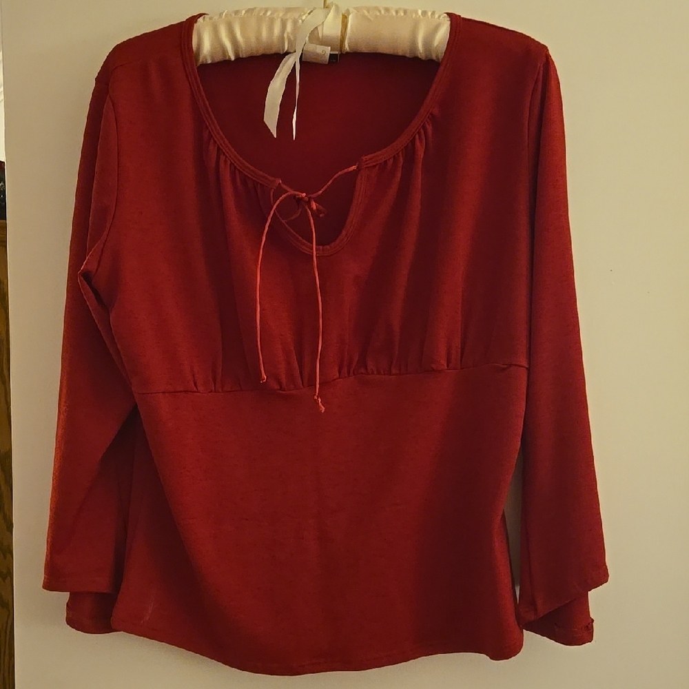 Dressy red shirt